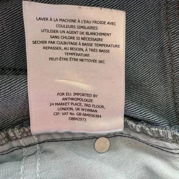 Women's Anthropologie Pilcro Denim Blue Skirt Knee Length Mini OB842973 Size 10 - Picture 7 of 7